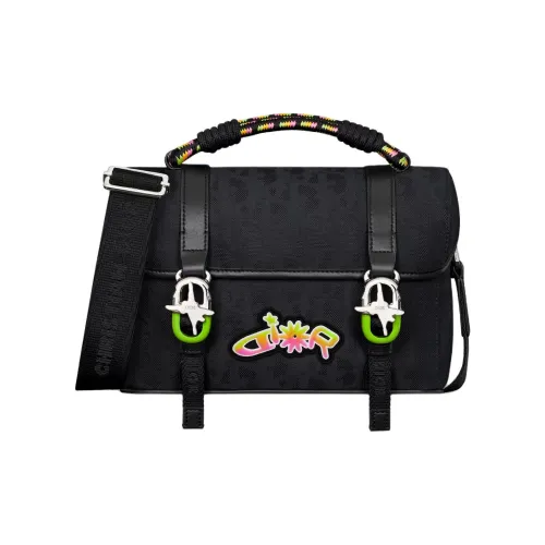 DIOR Lewis Hamilton Collaboration Collection Hit The Road Нейлоновая сумка унисекс черного цвета