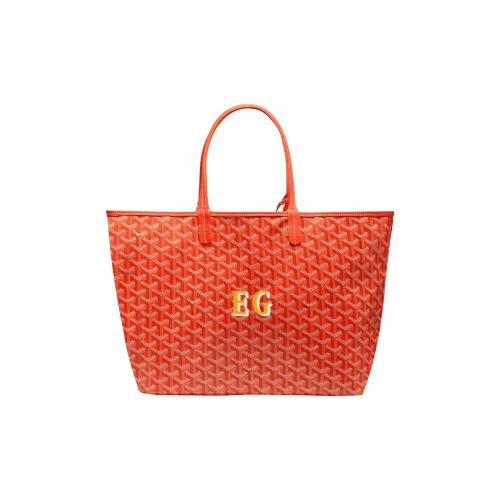 GOYARD Saint Louis PM Goyadin Холст с Chevroche Телячья кожа Сумка Маленькая Женская Апельсин