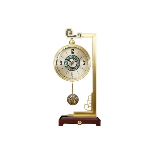 KAIQIN Высококачественный настенный часы из латуни унисекс желтый