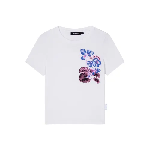 Desigual Белые Женские Футболки