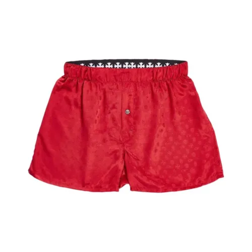 Chrome Hearts Red Men's Casual Shorts Chrome Hearts Красные Мужские Повседневные Шорты