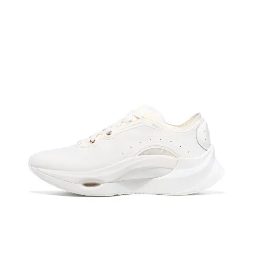 LI NING 1990 Classic Collection Устойчивый к истиранию Отскок Низкий Топ Casual Женский Экрю