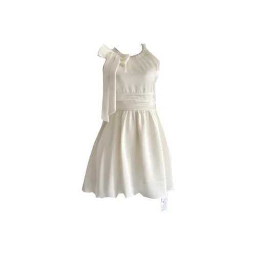 TSKIU Экрю Женские Платья без рукавов