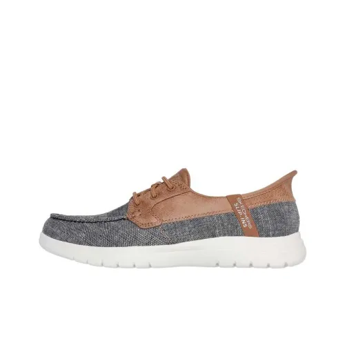 Skechers On The GO Fle Low Топ Casual Женский Коричневый