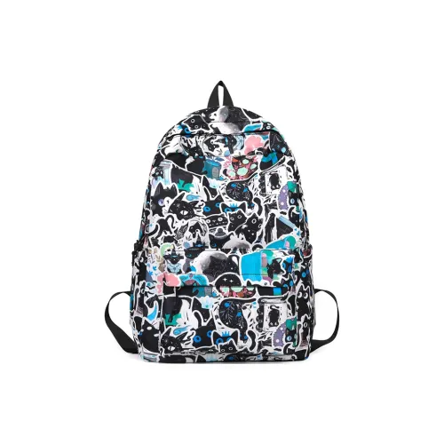 Рюкзак Touch Moon Oxford Унисекс Черный Белый