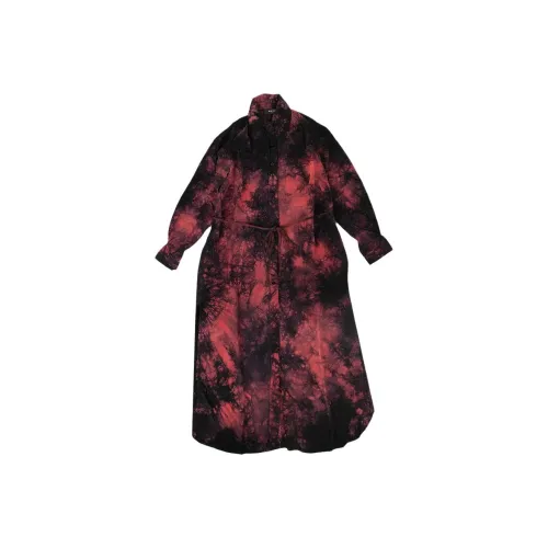 AMIRI Длинное платье с длинными рукавами женское черное