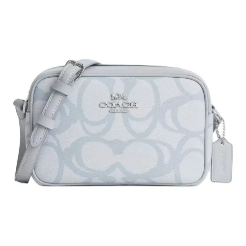 COACH Jamie Покрытый холст Сумка через плечо Мини Женская Ледяной синий