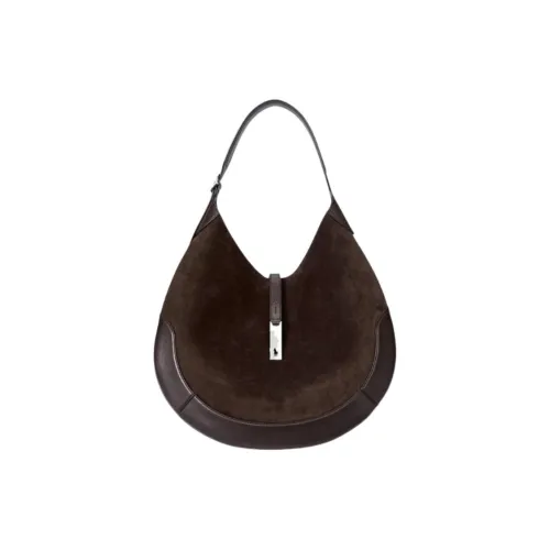 Polo Ralph Lauren Polo ID Замша Сумка на плечо Большая Унисекс Коричневый