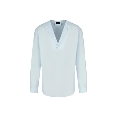 GIORGIO ARMANI Светло-синие мужские рубашки