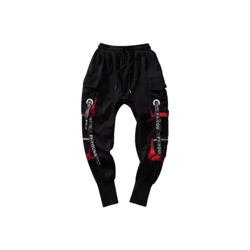 MARTHENAUT Черные Тайтсы Hip Hop Унисекс Повседневные Брюки