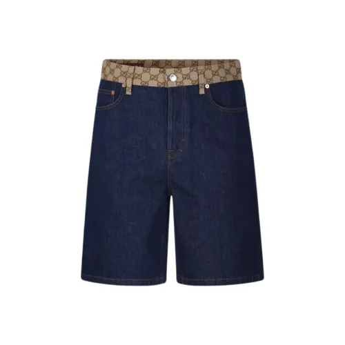GUCCI SS25 Джинсовые шорты Мужской Синий