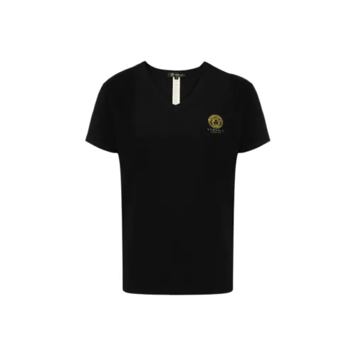 VERSACE Мужские черные T-рубашки