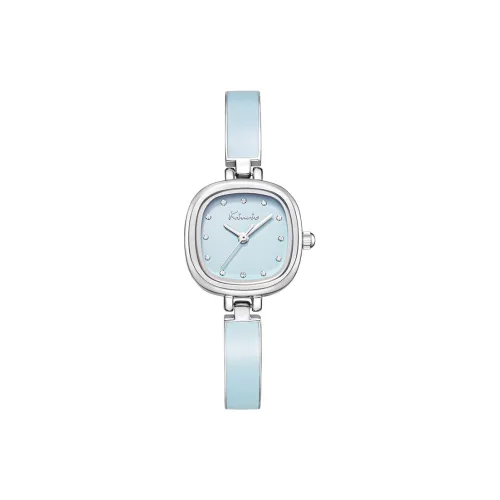 Kimio Кварцевый механизм Часы Женские Синий циферблат