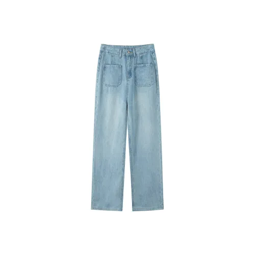 Devanro Светло-синие Женские Джинсы