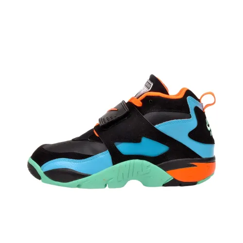 Nike Air Ромб Шипы 2 Устойчивые к истиранию MID Топ Винтажные баскетбольные кроссовки Женские Черный синий зеленый