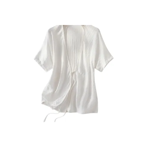 IHIMI Белое Женское Короткое Пальто