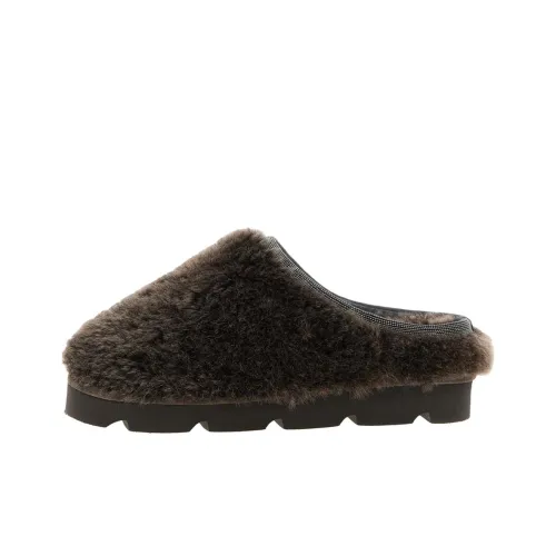 BRUNELLO CUCINELLI Monile Домашние тапочки Женские Коричневый