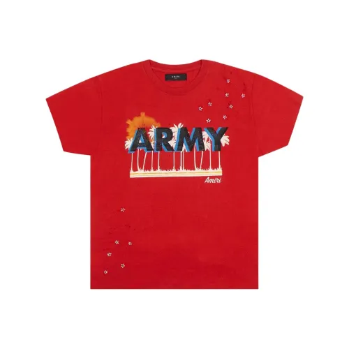 AMIRI Red Мужская T-рубашка