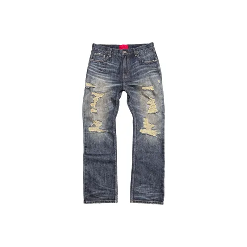 EODUP Azure Blue Men's Jeans EODUP Азур Синий Мужские Джинсы