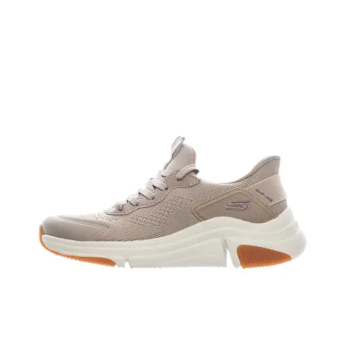 Skechers BOBS SPARROW FLEX Дышащая Поддержка Низкий Верх Повседневная Обувь Женская Коричневая