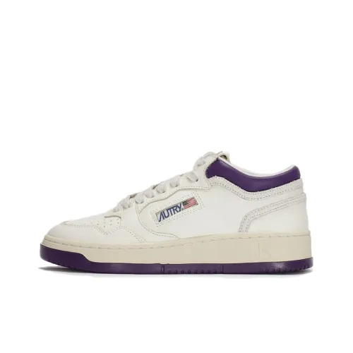 AUTRY MID Топ Скейтборд Кроссовки Женские Белые Фиолетовые
