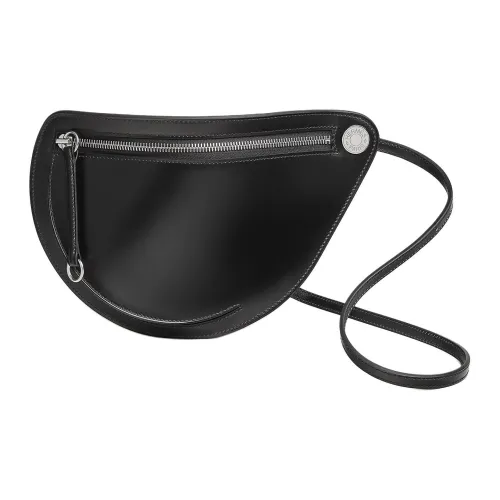 HERMES Petite Course Коровья кожа Сумка через плечо Сумка на плечо Маленькая Женская 89 Черная