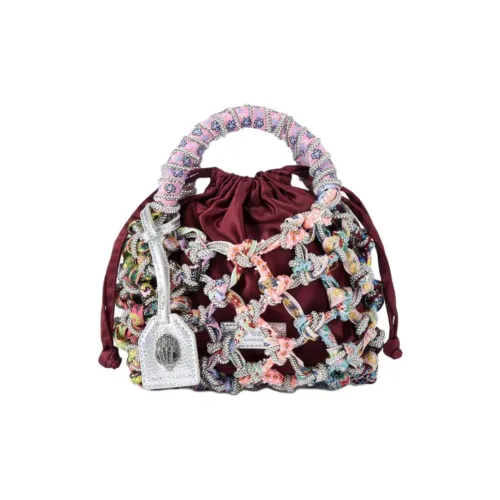 Kurt Geiger London Ткань Сумка Маленькая Женская Бордовая