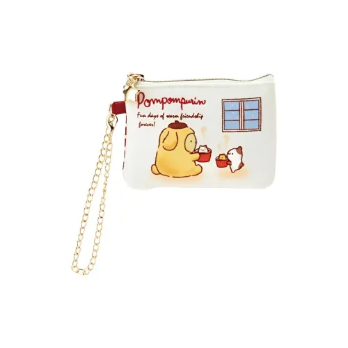 Санрио Пудинговый Собаки ПУ (полиуретан) Монета Кошелек Женские Белый и Красный