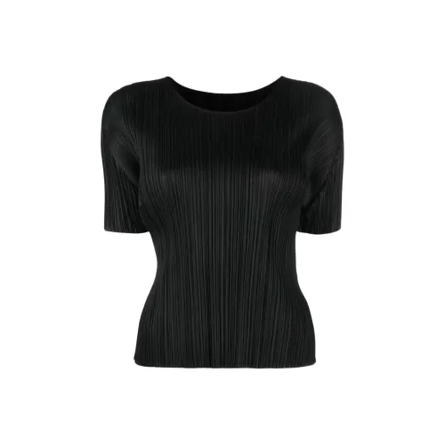 PLEATS PLEASE ISSEY MIYAKE Стандартная рубашка T Женская Черная