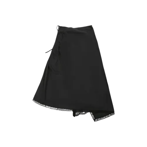 DRIES VAN NOTEN Черная Женская Повседневная Длинная Юбка