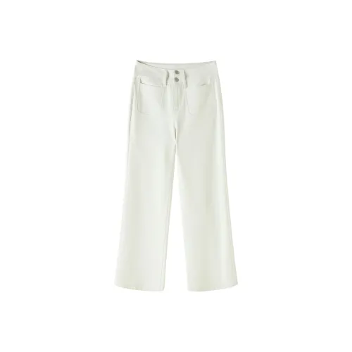 Белые женские джинсы