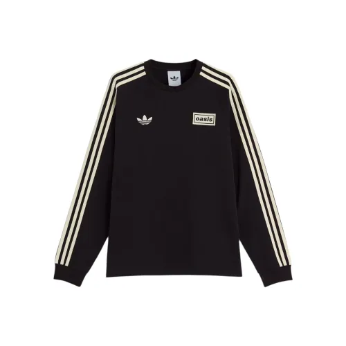 Adidas Originals x OASIS 3 Stripes SS25 TOUR T Рубашка Унисекс Черный