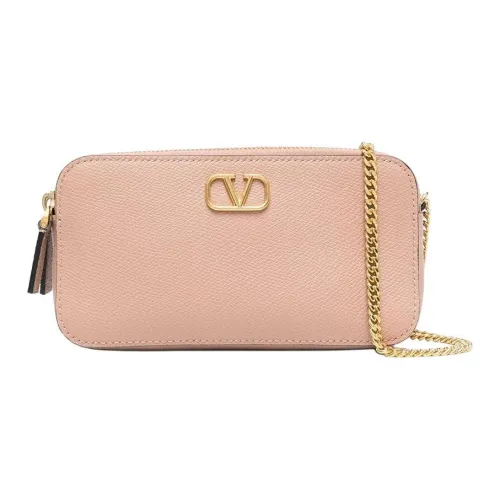 Valentino Vlogo Телячья кожа Сумка через плечо Маленькая Женская Розовая