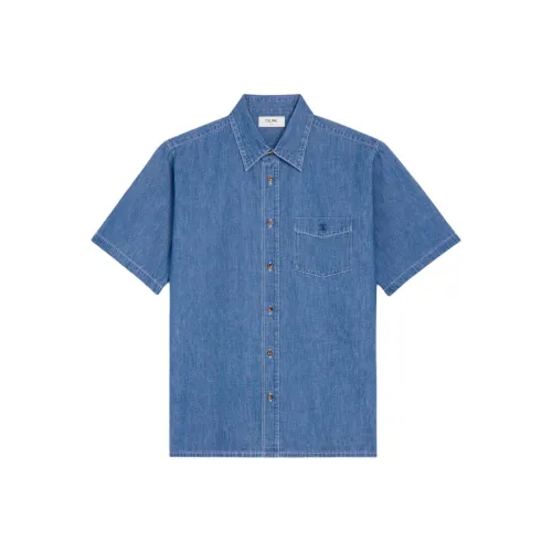 CELINE Мужские Синие Рубашки