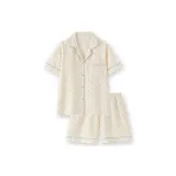 Экрю-синий край, пуговицы