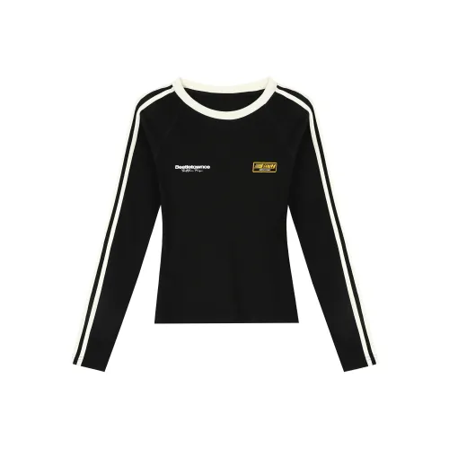 BEETLE TOWN Длинный рукав Т-рубашка Женская