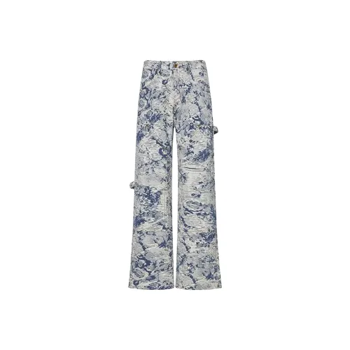 PISYPOX Светло-синие Унисекс Джинсы