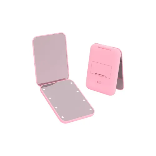 Ji Shengrui Дофаминовая одежда Карман LED Зеркальце Портативный Ручной Зеркало для макияжа Складной Зеркальце