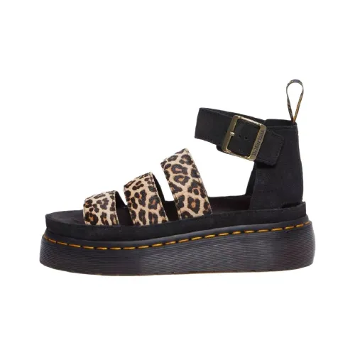 Dr.Martens CLARISSA II Римские Сандалии Женские с Леопардовым Принтом