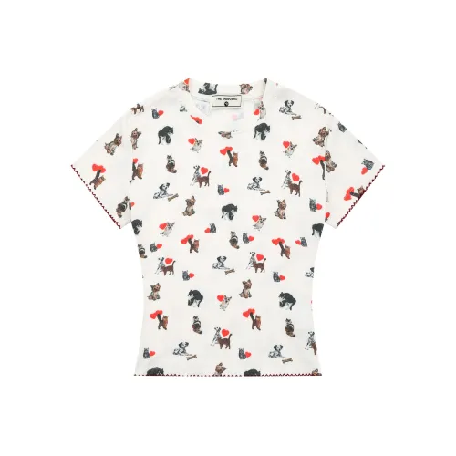 WAYHWEI Белые Женские Футболки