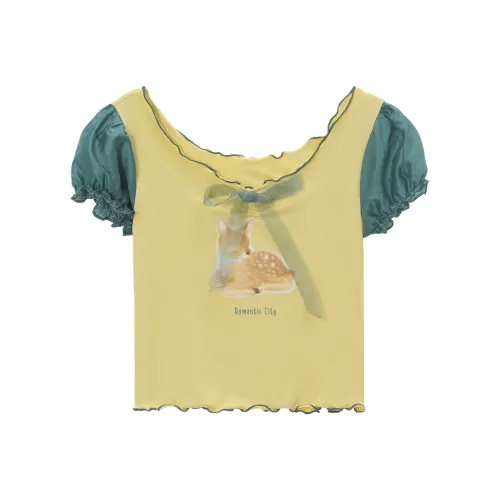 UNVESNO Рукав-буф рубашка женские