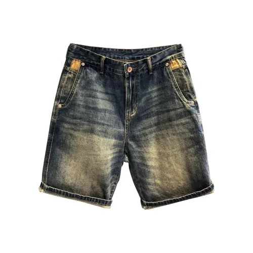 GEOGRE ALEX Blue Men's Denim Shorts GEOGRE ALEX Синий Мужские Джинсовые Шорты