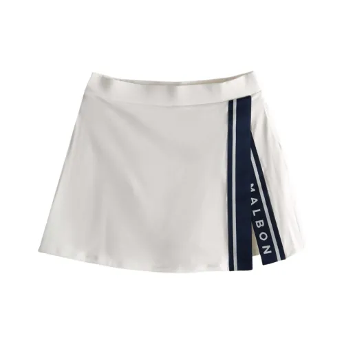 Malbon Golf Повседневные короткие юбки Женские Белые