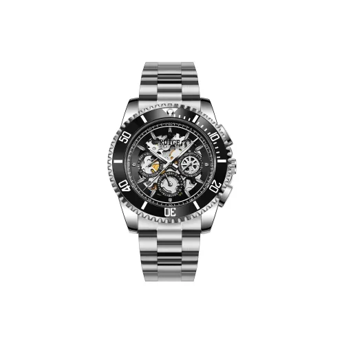 RUIGE Автоматический Механический Механизм Нержавеющая Сталь Ремешок Часы Мужские Зеленый Циферблат