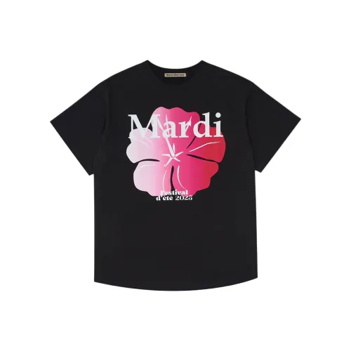 MARDI MERCREDI SS25 Футболка FLOWERMARDI Летний Праздничный Выпуск Т-рубашка Корейский стиль Унисекс