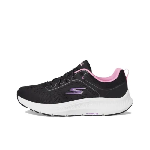 Skechers Go Run Consistent 2,0 Устойчивый к истиранию Легкий Низ Резистентный Низкий Топ Беговые кроссовки Женские Черный