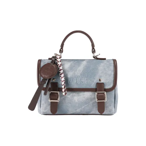 Disney Mickey Series ПУ (полиуретан) Двойная плечевая сумка через плечо женская джинсово-синий