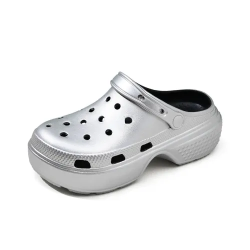 TAFN Сабо Женские Ярко-Серебристый