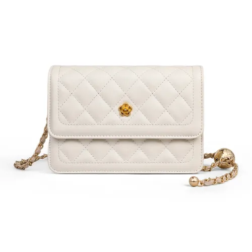 EBLAN Сумка через плечо из коровьей кожи сумка на плечо обычная женская цвет экрю