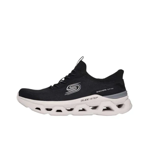 Skechers Glide Step Дышащий и Устойчивый Низкий Топ Повседневная Обувь Женская Черная